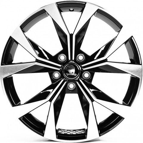 SK18726 GLOSS_BLACK_MACHINED_FACE R18 J7.5 PCD5*112 ET38.0 DIA57.1 35074 фото