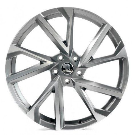 SK5635 Satin_Gray_Machined_Face R20 J8.5 PCD5x112 ET38.0 DIA57.1 31706 фото