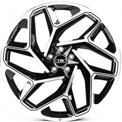 WS-A008C GLOSS_BLACK_MACHINED_FACE_FORGED R22 J10.0 PCD5x112 ET26.0 DIA66.5 35393 фото