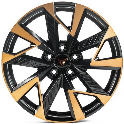 CUP0443 Matte_Black_Machined_Spokes_Bronze_Coating R18 J8.0 PCD5x112 ET42.0 DIA57.1 33132 фото