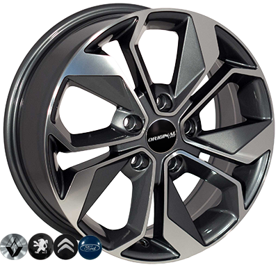 ZW-BK5168 GP R15*6.5J PCD5*108 ET37 DIA 65.1 55338 фото