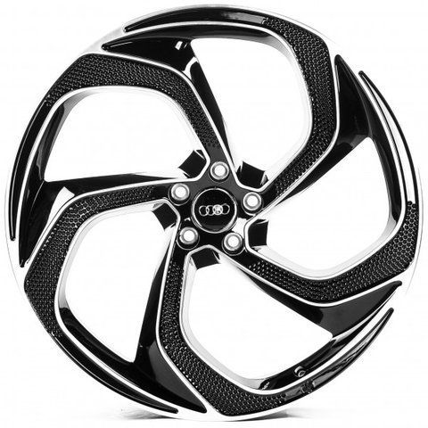 WS-A004C GLOSS_BLACK_MACHINED_FACE_FORGED R22 J10.0 PCD5x112 ET26.0 DIA66.5 34601 фото